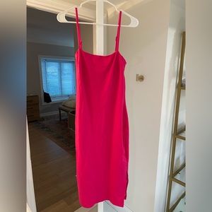 Hot pink Lulus cocktail dress